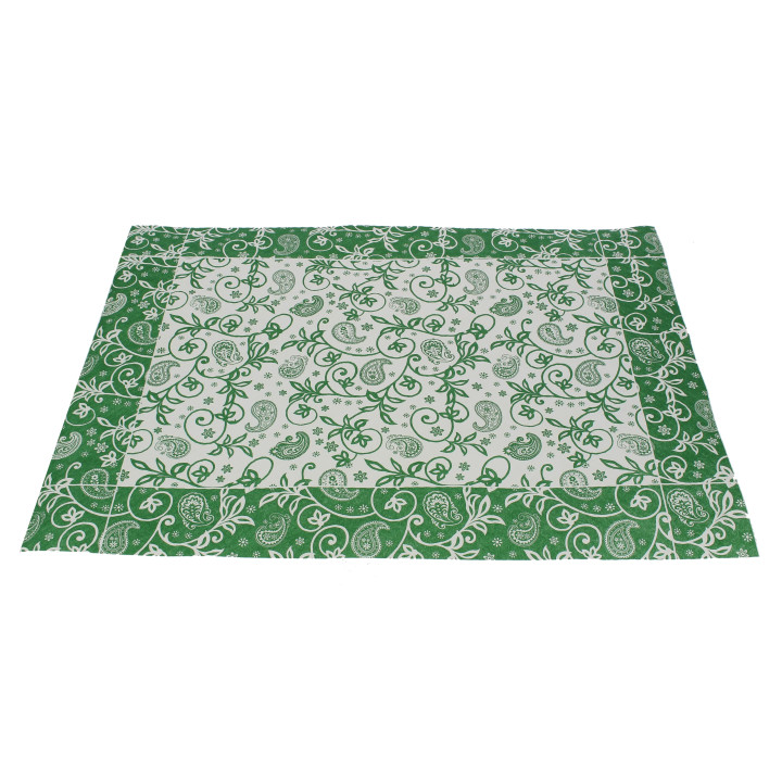 Paper Placemats 30x40cm "Cachemir" Green 50g (2500 Units)