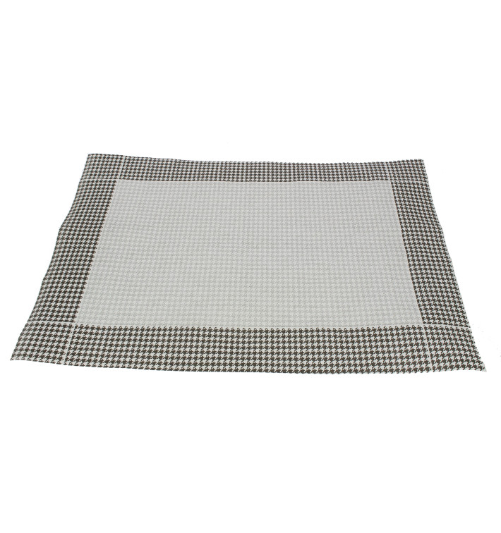 Paper Placemats 30x40cm "Pata Gallo" Black 50g (500 Units)  