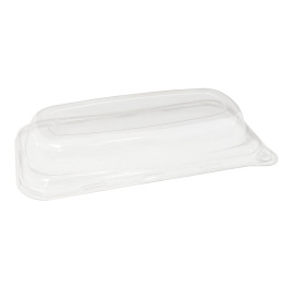 Plastic Lid for Sugarcane Baguette Container 20x10x3cm (300 Units)