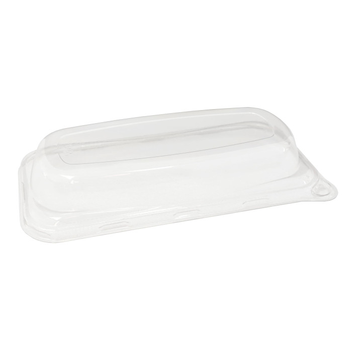 Plastic Lid for Sugarcane Baguette Container 20x10x3cm (300 Units)
