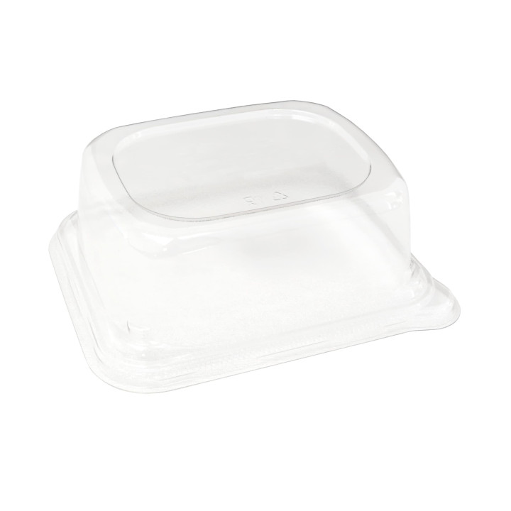 Plastic Lid for Sugarcane Food Container 14x14x5,5cm (300 Units)