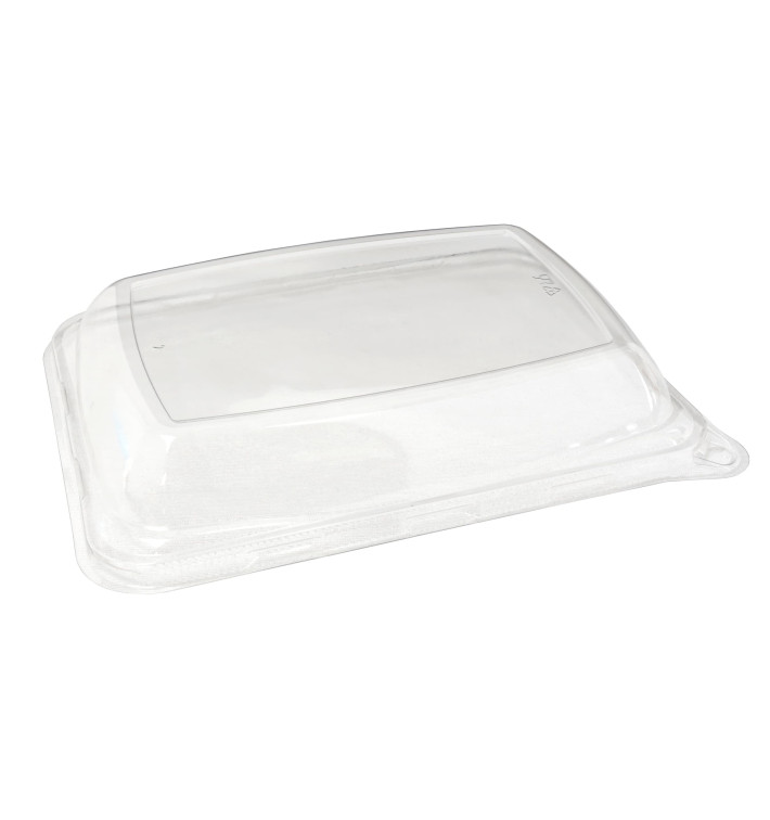 Plastic Dome Lid PET for Sugarcane Baguette Container 20x14x3cm (50 Units) 