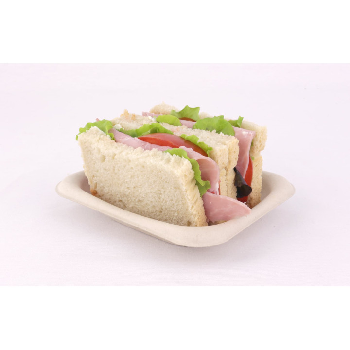 Sugarcane Baguette Container 14x11cm (300 Units)