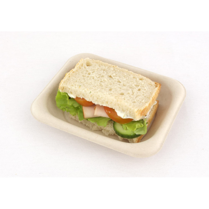 Sugarcane Baguette Container 14x11cm (300 Units)
