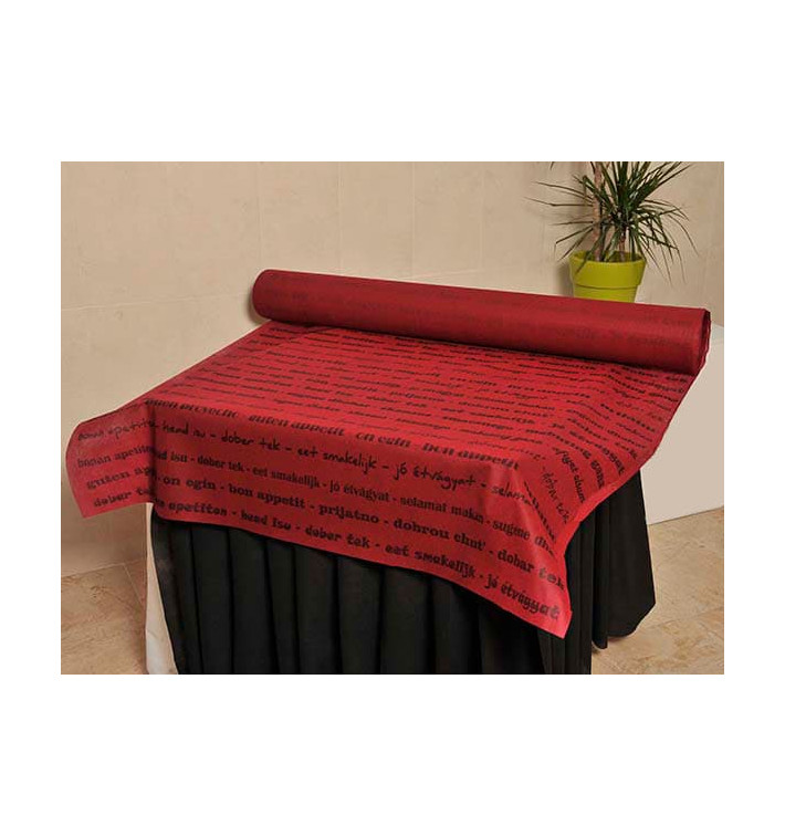 Novotex Tablecloth Roll Burgundy "Buen Provecho" P40cm 1,2x50m  (1 Unit)