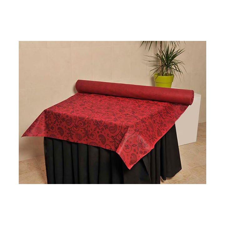 Novotex Tablecloth Roll Burgundy "Cachemir" P40cm 1,2x48m (6 Units)