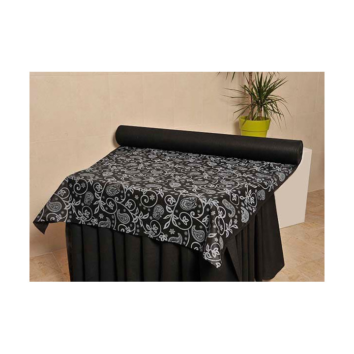 Novotex Tablecloth Roll Black "Cachemir" P40cm 1,2x50m  (1 Unit)