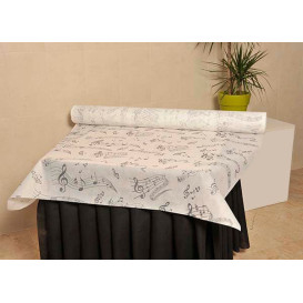 Novotex Tablecloth Roll White "Música" P40cm 1,2x50m  (1 Unit)