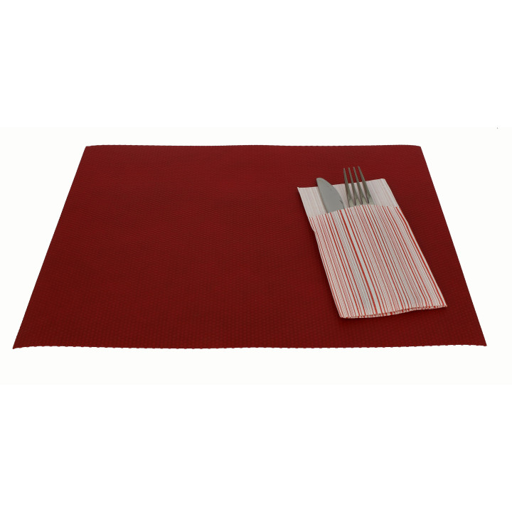 Novotex Placemat Reusable Burgundy 250g 30x40cm (150 Units)  