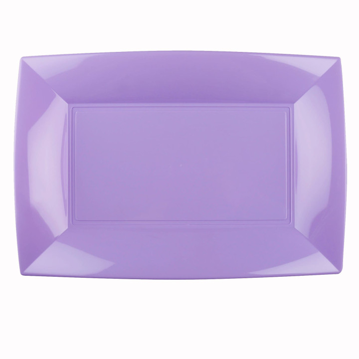 Plastic Tray Microwavable Lilac "Nice" 34,5x23cm (60 Units)
