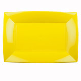 Plastic Tray Microwavable Yelow "Nice" 34,5x23cm (6 Units) 