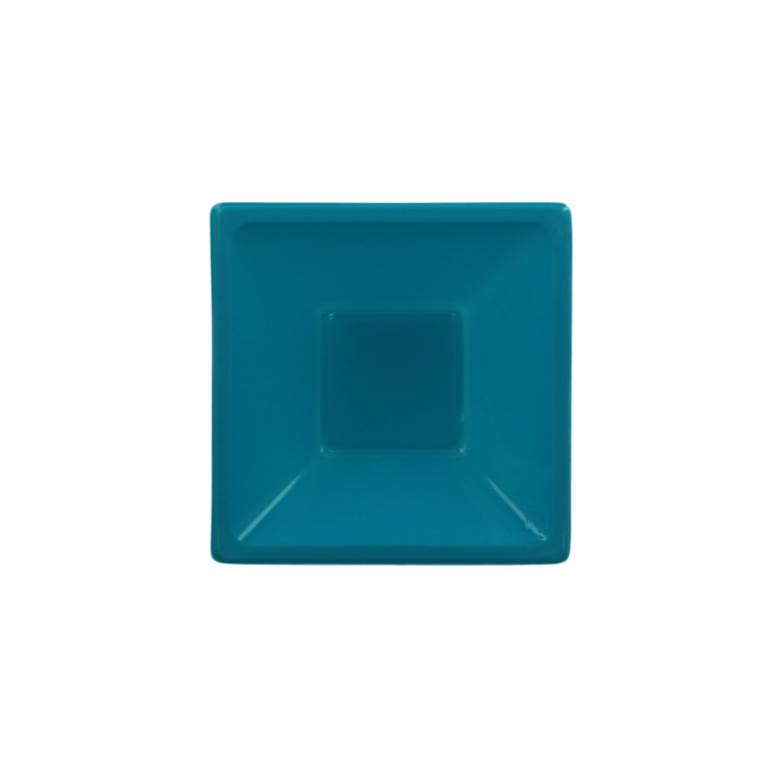 Plastic Bowl PS Square shape Turquoise 12x12cm (12 Units) 
