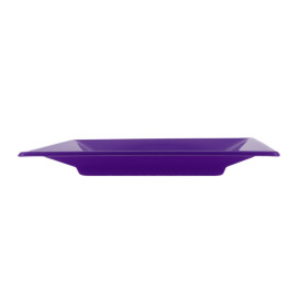 Plastic Plate Flat Square shape Lilac 17 cm (750 Units)