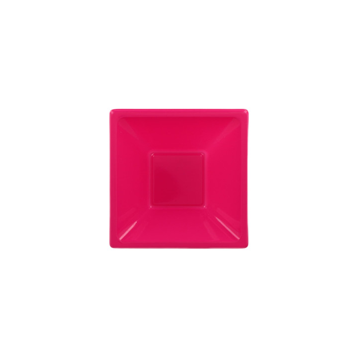 Plastic Bowl PS Square shape Fuchsia 12x12cm (1500 Units)