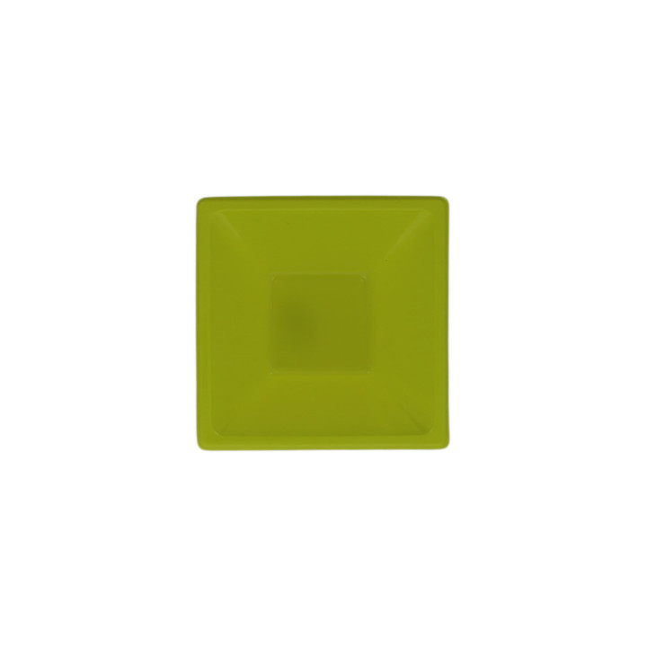 Plastic Bowl PS Square shape Pistachio 12x12cm (1500 Units)