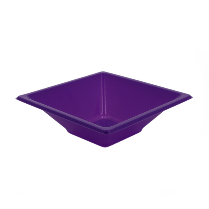 Plastic Bowl PS Square shape Lilac 12x12cm (1500 Units)