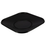 Plastic Plate PP "X-Table" Square shape Black 23 cm (8 Units) 