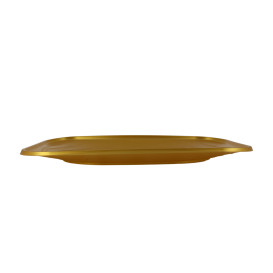 Plastic Tray Microwavable "X-Table" Gold 33x23cm (60 Units)