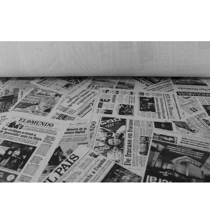 Paper Tablecloth Roll "Prensa" 1,2x100m 37g (6 Units)