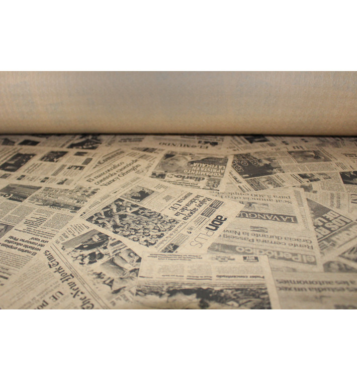 Paper Tablecloth Roll Kraft "Prensa" 1,2x100m 37g (1 Unit) 