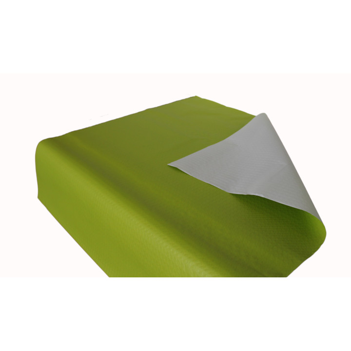 Pre-Cut Paper Tablecloth Pistachio 40g 1x1m (400 Units)  