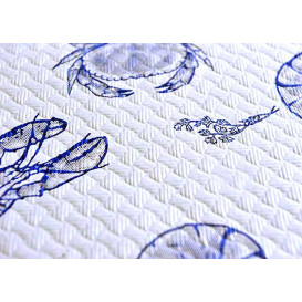 Pre-Cut Paper Tablecloth 1x1m White "Marisco" 37g 1x1m (400 Units)