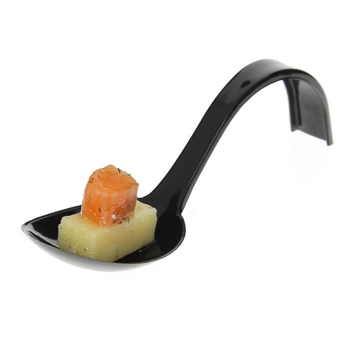 Tasting Spoon PS Curved Black 13 cm (50 Units) 