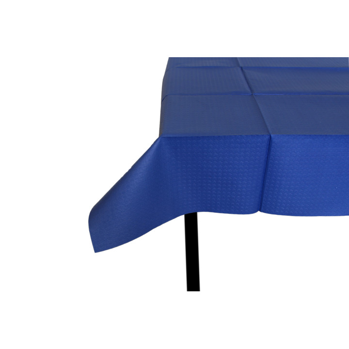 Pre-Cut Paper Tablecloth Blue 40g 1x1m (400 Units)  