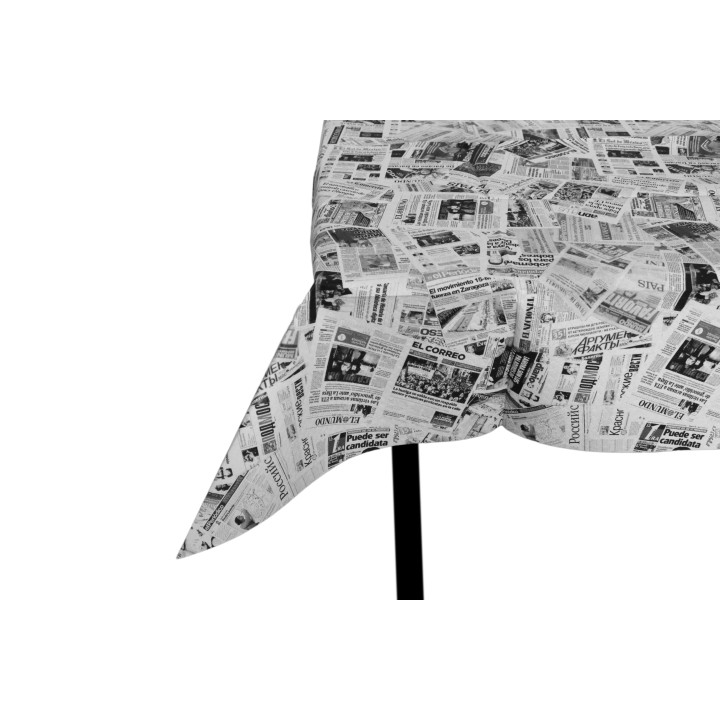 Pre-Cut Paper Tablecloth 1x1m White "Prensa" 37g 1x1m (400 Units)