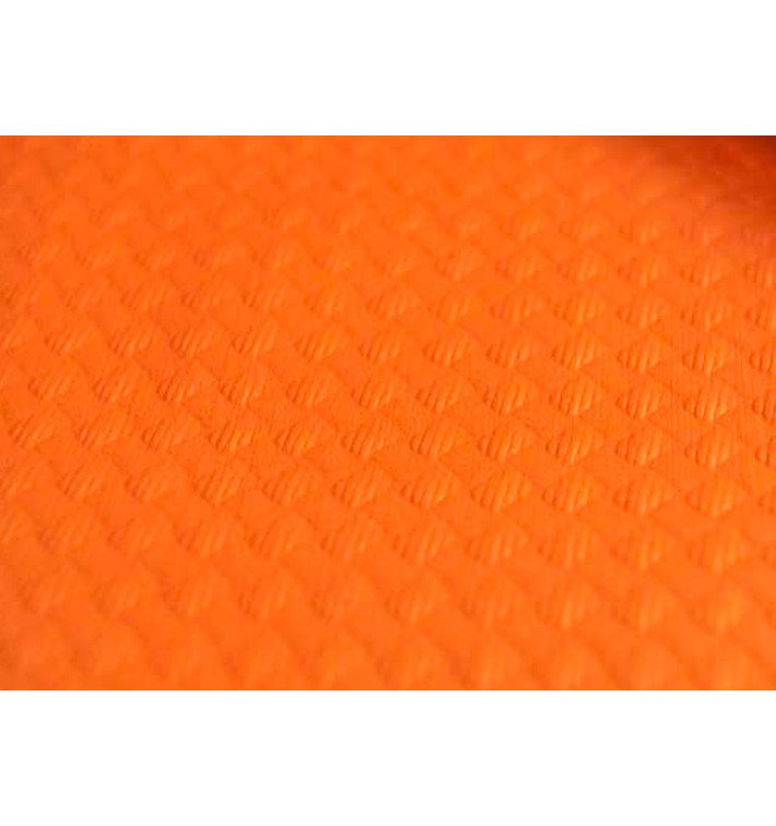 Pre-Cut Paper Tablecloth Orange 40g 1x1m (400 Units)  