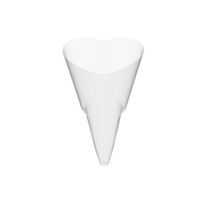 Plastic Serving Cones with Serving Cone Holder "Love" 50ml 18x26cm (5 Units) 