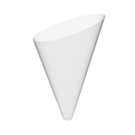 Plastic Serving Cones with Serving Cone Holder "Slice" 55ml 18x26cm (5 Units) 