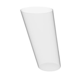 Plastic Serving Cones with Serving Cone Holder Clear 75ml 18x26cm (5 Units) 