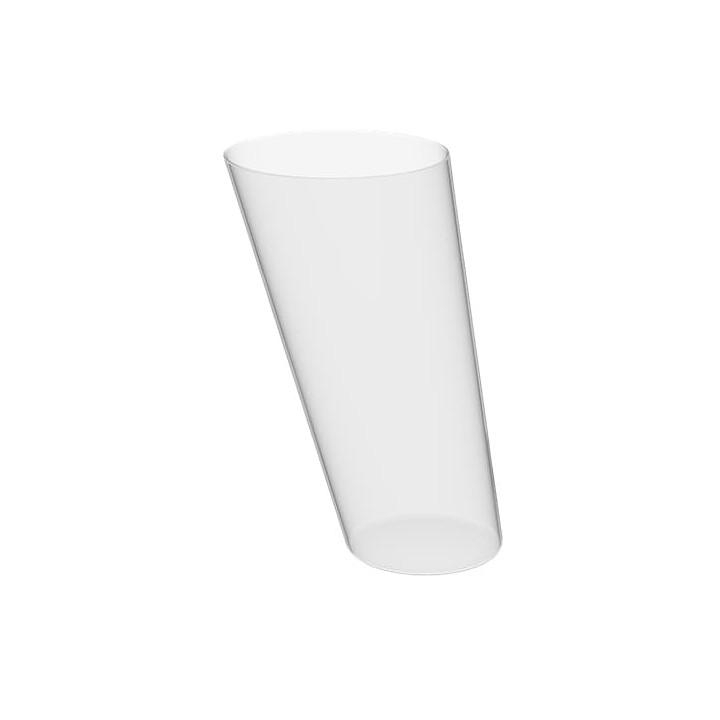 Plastic Serving Cones with Serving Cone Holder Clear 75ml 18x26cm (4 Kits)