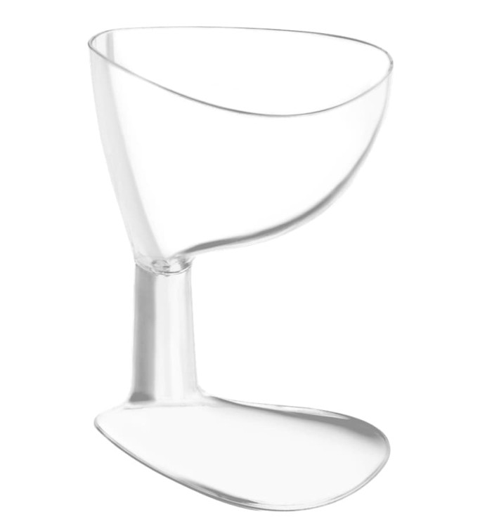 Plastic Tasting Glass PS "Penta" Clear 66ml (12 Units) 