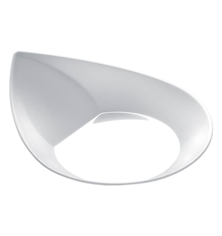 Tasting Plastic Plate PS "Smart" White 8,6x7,1 cm (500 Units)