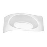Tasting Plastic Plate PS Flat Clear 8x6,6 cm (50 Units) 