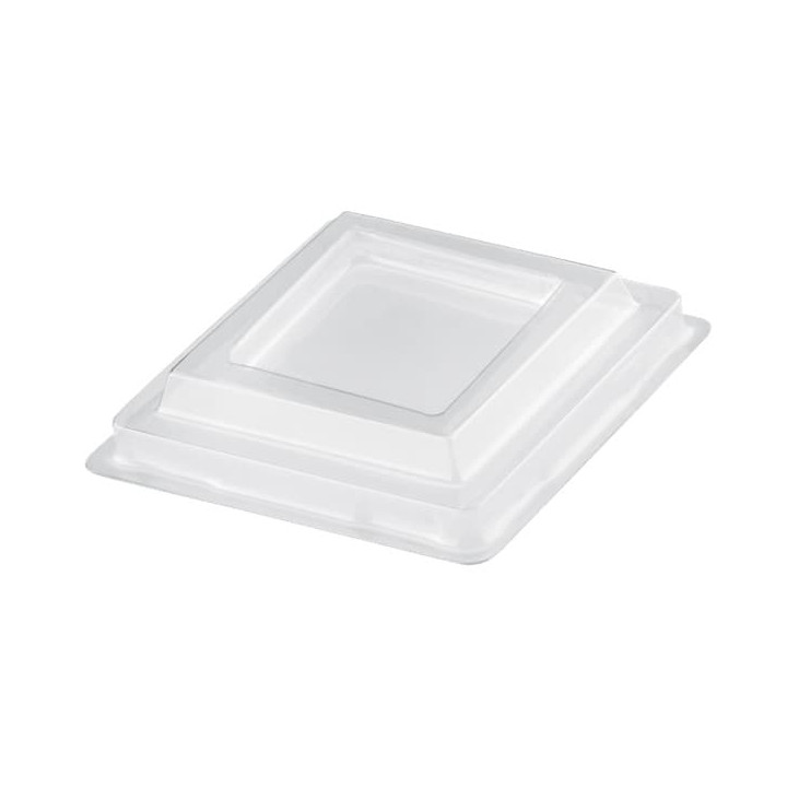 Plastic Lid PET for Plastic Tasting Cup "Rhombus" Clear 95 ml (1000 Units)