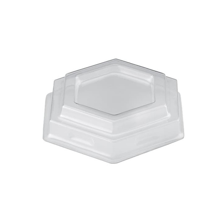 Plastic Lid PET for Plastic Tasting Cup "Gardenia" Dessert Clear 100 ml (1000 Units)