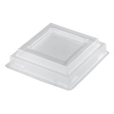 Plastic Lid PET for Plastic Tasting Cup "Pagoda" Clear 65ml (25 Units) 