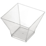 Plastic Tasting Cup PS "Pagoda" Clear 120ml (25 Units) 