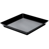 Tasting Tray PS Medium size Black 13x13 cm (12 Units) 