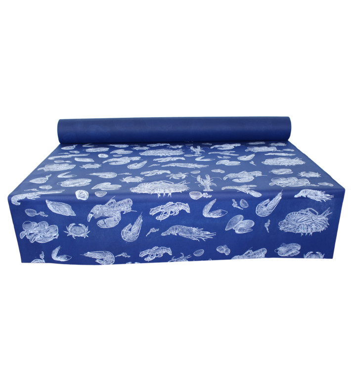 Novotex Tablecloth Roll Blue "Marisco" P40cm 1,2x50m  (1 Unit)