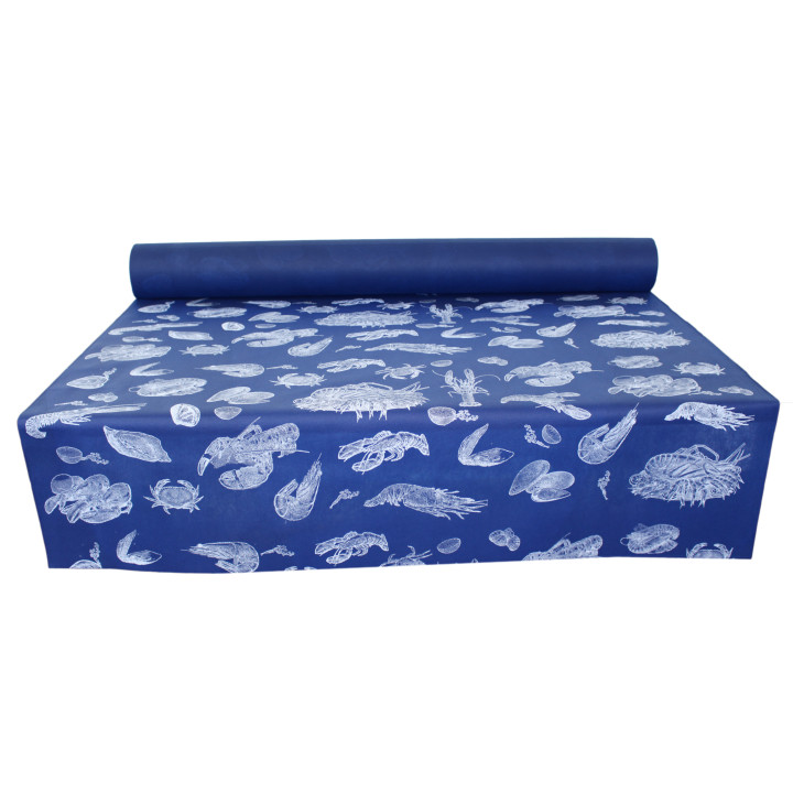 Novotex Tablecloth Roll Blue "Marisco" P40cm 1,2x50m  (1 Unit)
