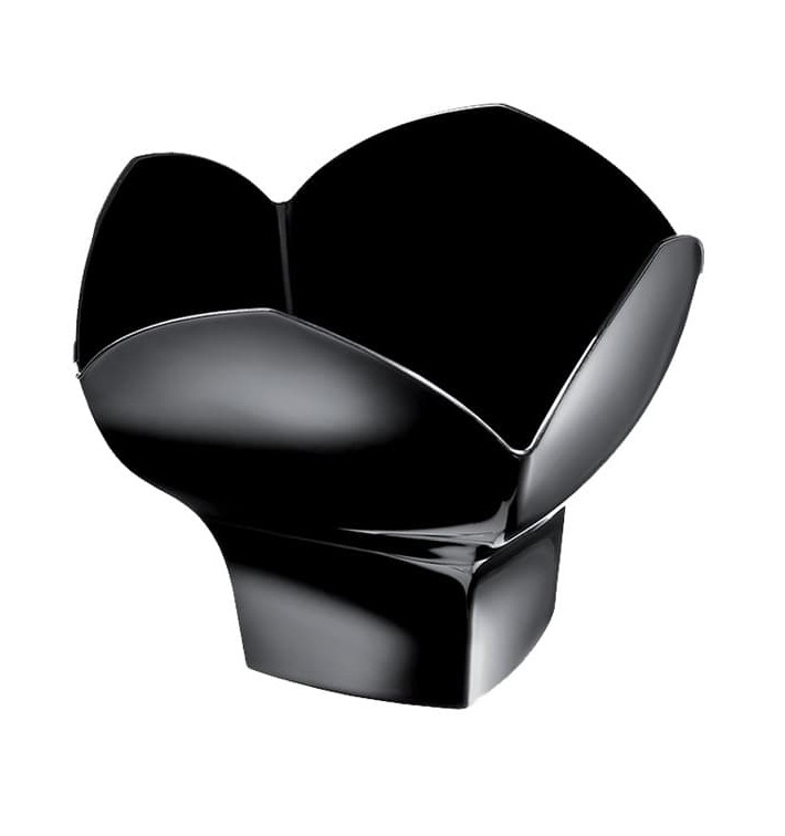 Tasting Plastic Bowl PS "Spring" Dessert Black 100 ml (25 Units) 