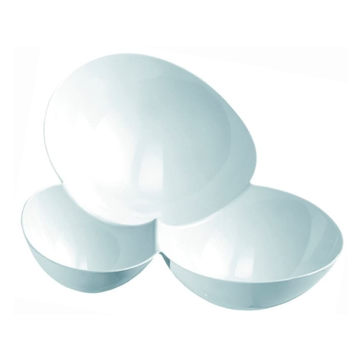 Tasting Plastic Bowl PS "Molecola" White 100ml (25 Units) 