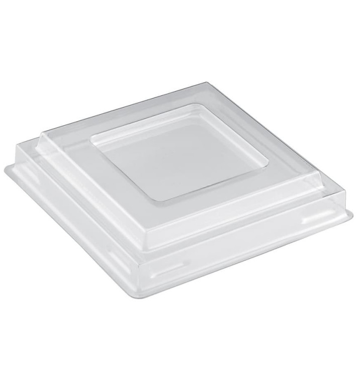 Plastic Lid for Tasting Bowl PS "Pagoda" Dessert Clear PET 350ml (25 Units)