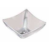 Tasting Plastic Bowl PS Square shape Clear 90 ml (25 Units) 