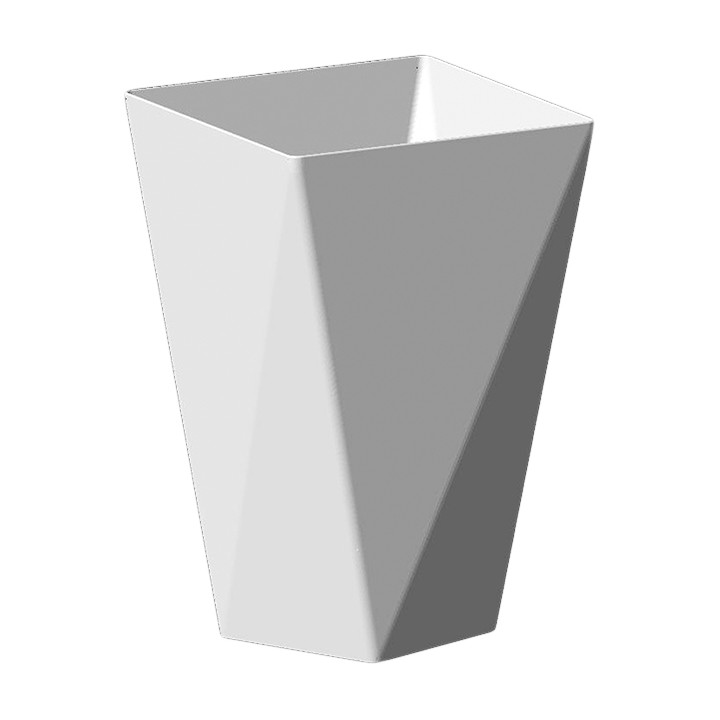 Plastic Tasting Cup PS "Diamond" White 150 ml (12 Uts)