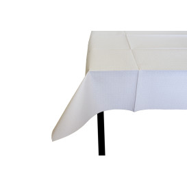 Pre-Cut Paper Tablecloth White 40g 1x1m (480 Units)